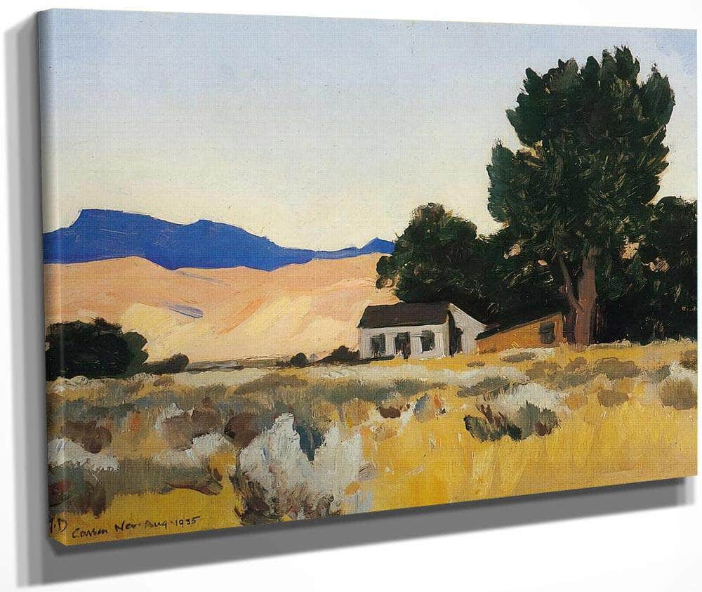 Cottage In Carson By Maynard Dixon Fine Art Print