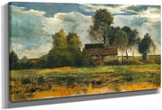 Cottage On The Dachau Marsh By Franz Marc Fine Art Print