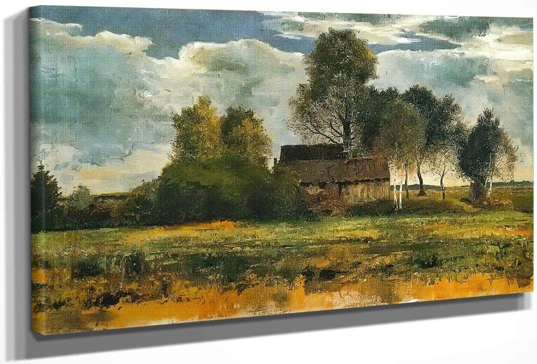 Cottage On The Dachau Marsh By Franz Marc Fine Art Print