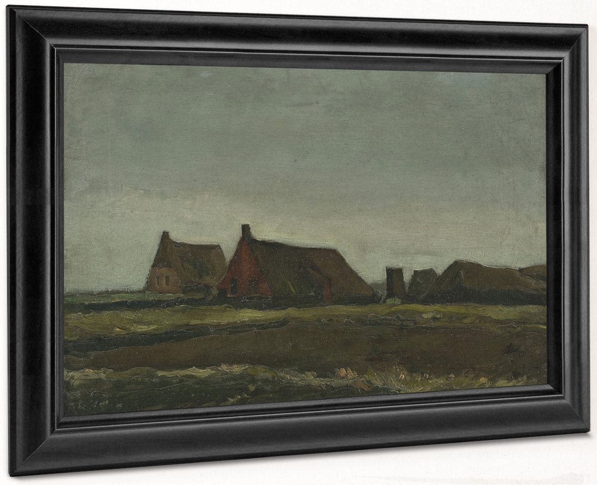 Cottages By Vincent Van Gogh Fine Art Print