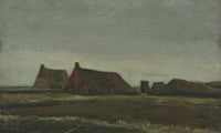 Cottages By Vincent Van Gogh Fine Art Print