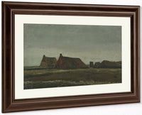 Cottages By Vincent Van Gogh Fine Art Print