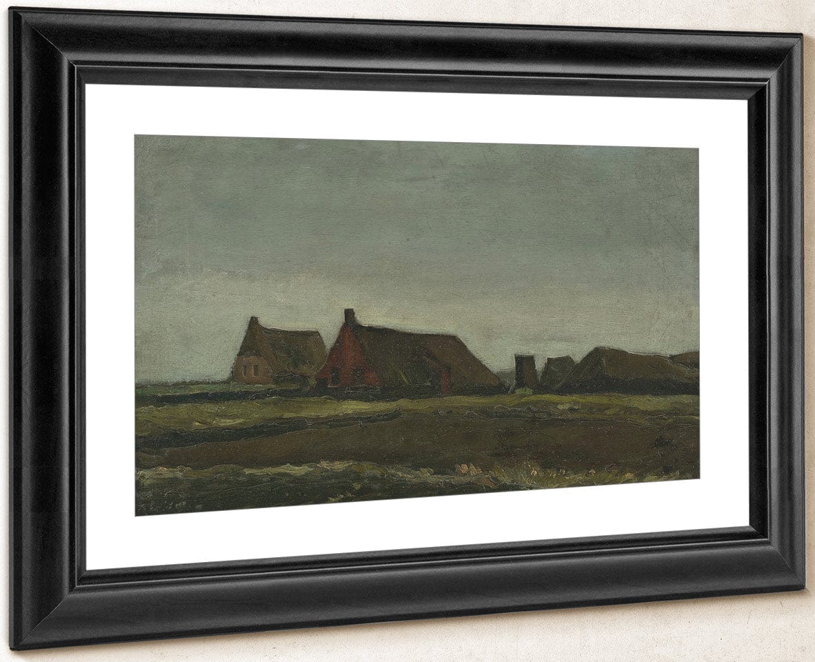 Cottages By Vincent Van Gogh Fine Art Print
