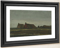 Cottages By Vincent Van Gogh Fine Art Print