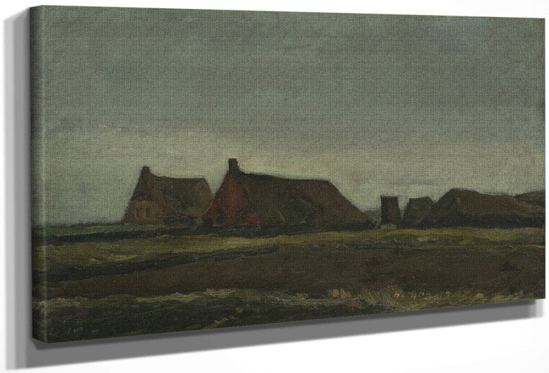 Cottages By Vincent Van Gogh Fine Art Print