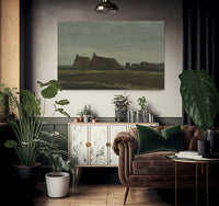 Cottages By Vincent Van Gogh Fine Art Print