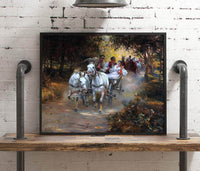 Country Wedding Painting Alfred Von Wierusz Kowalski Canvas Art Fine Art Print