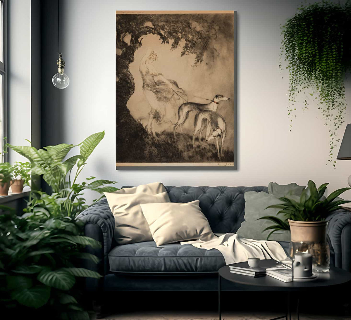 Coup De Vint 1925 By Louis Icart Fine Art Print