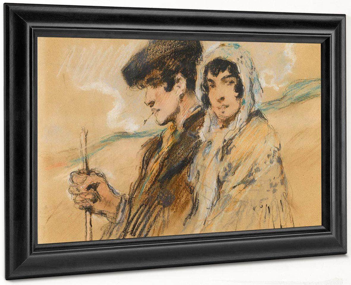 Couple By Francis Luis Mora Fine Art Print