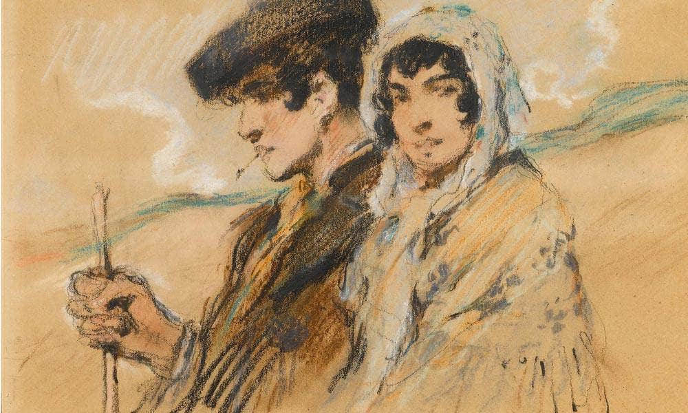 Couple By Francis Luis Mora Fine Art Print