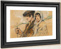 Couple By Francis Luis Mora Fine Art Print