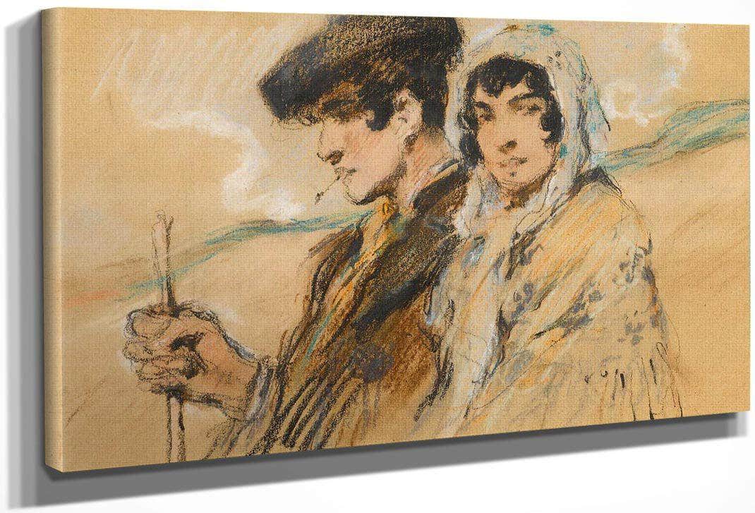 Couple By Francis Luis Mora Fine Art Print