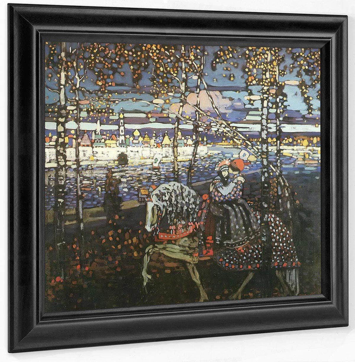 Couple Riding By Wassily Kandinsky Fine Art Print