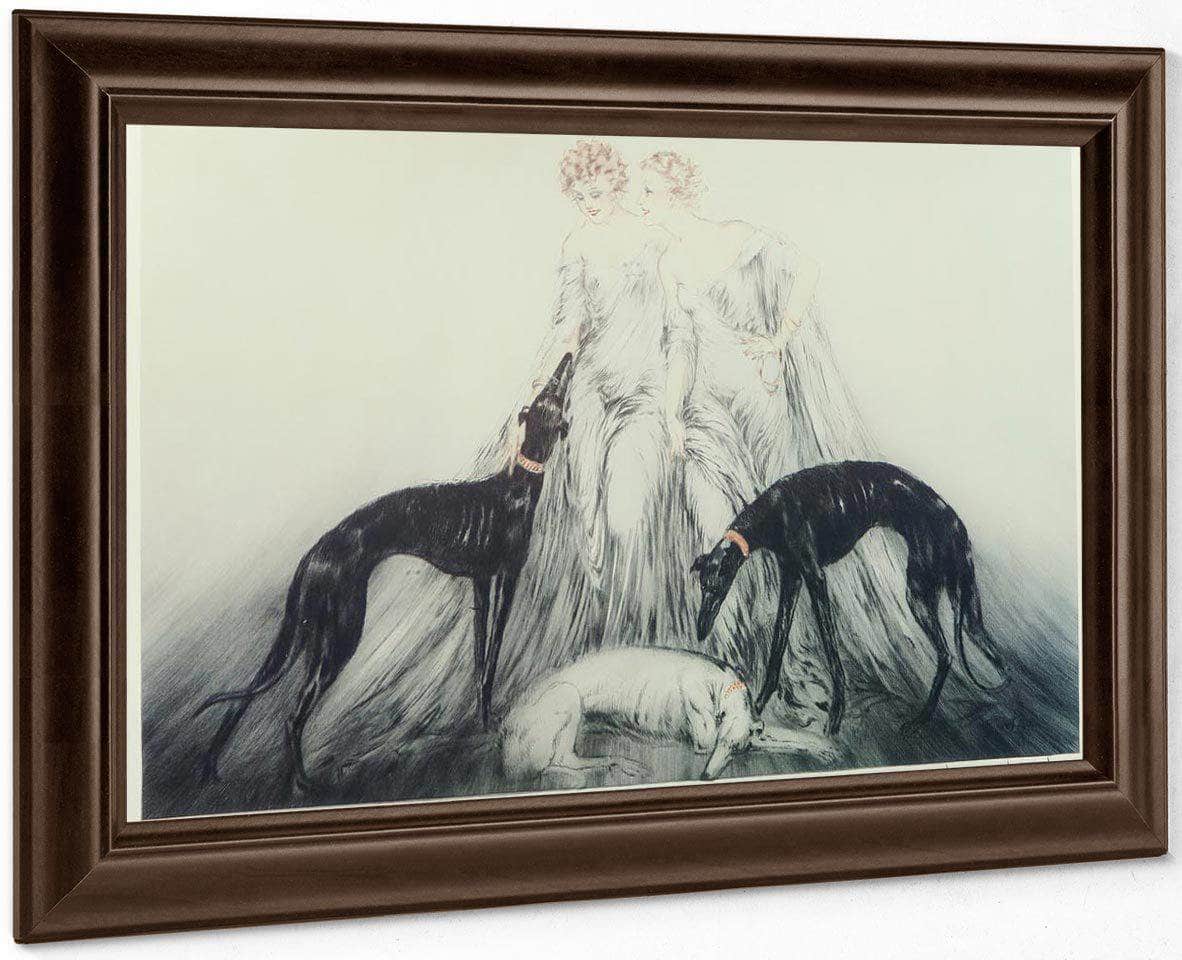Coursing Iii 1930 By Louis Icart Fine Art Print