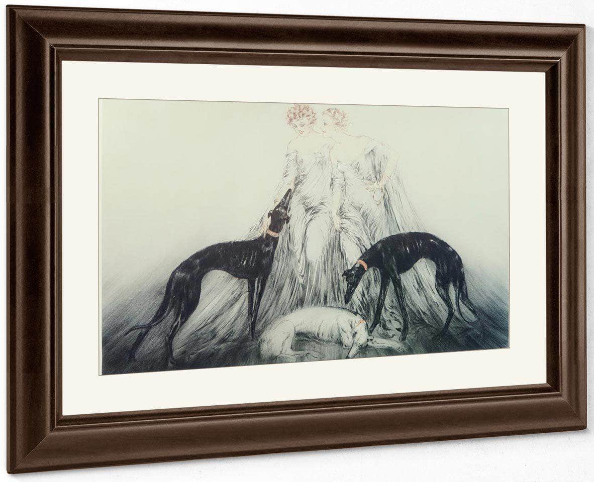 Coursing Iii 1930 By Louis Icart Fine Art Print
