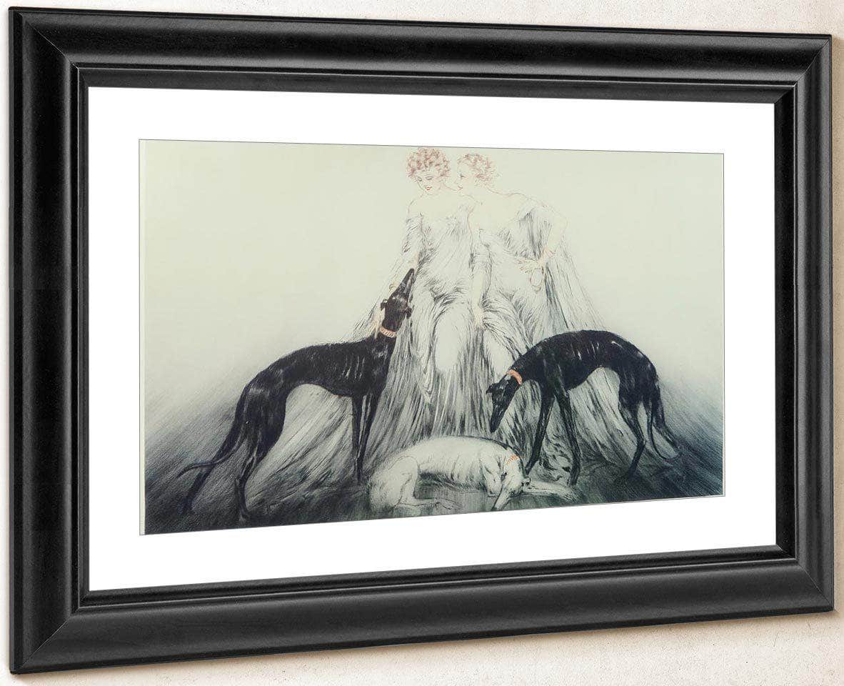 Coursing Iii 1930 By Louis Icart Fine Art Print