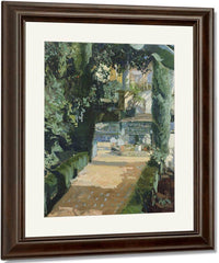Court Of The Dances Alcazar Sevilla By Joaquin Sorolla Y Bastida Fine Art Print