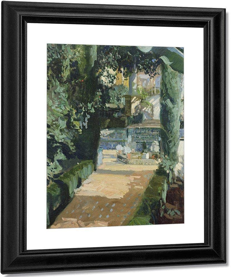 Court Of The Dances Alcazar Sevilla By Joaquin Sorolla Y Bastida Fine Art Print