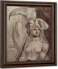 Courtesan With Plume And Veil By Henry Fuseli Fine Art Print