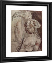 Courtesan With Plume And Veil By Henry Fuseli Fine Art Print