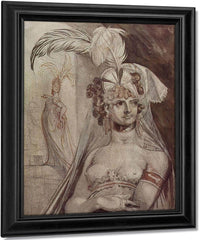 Courtesan With Plume And Veil By Henry Fuseli Fine Art Print