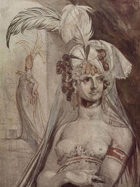 Courtesan With Plume And Veil By Henry Fuseli Fine Art Print