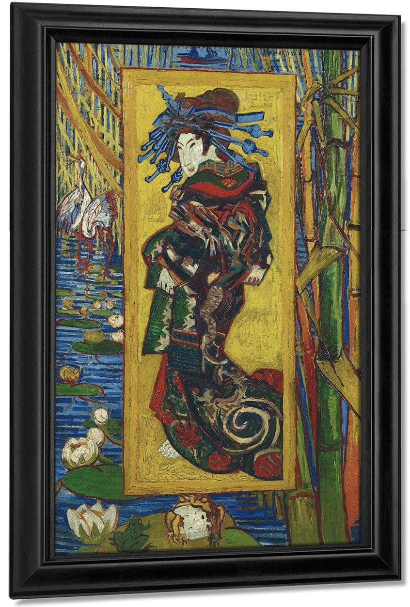 Courtisane (After Eisen) Paris (La Cortesana Paris) By Vincent Van Gogh Fine Art Print