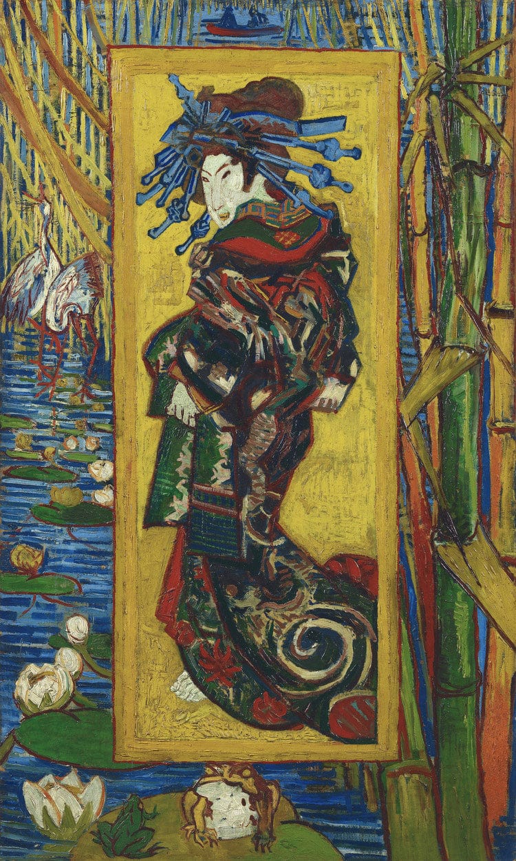 Courtisane (After Eisen) Paris (La Cortesana Paris) By Vincent Van Gogh Fine Art Print
