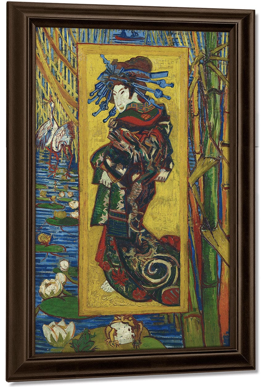 Courtisane (After Eisen) Paris (La Cortesana Paris) By Vincent Van Gogh Fine Art Print