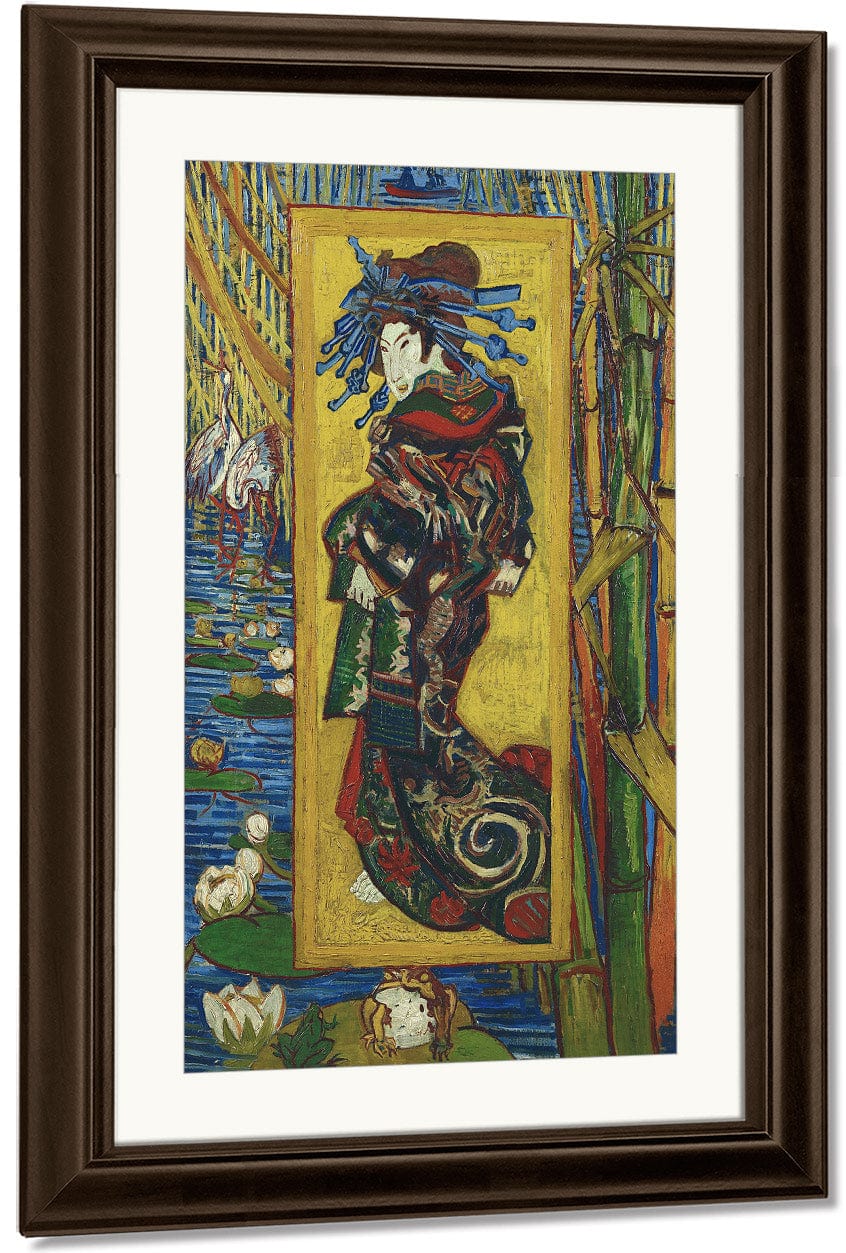 Courtisane (After Eisen) Paris (La Cortesana Paris) By Vincent Van Gogh Fine Art Print