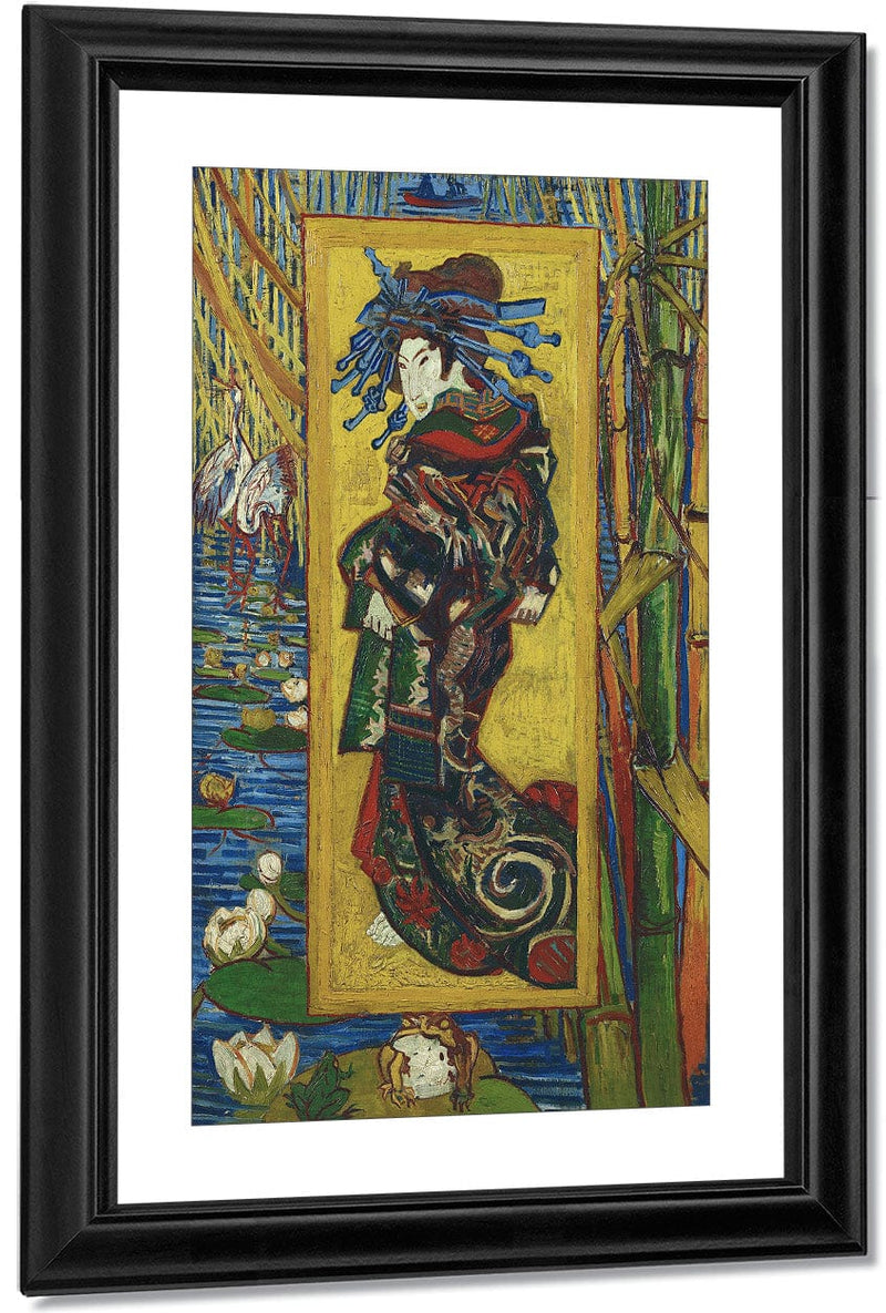Courtisane (After Eisen) Paris (La Cortesana Paris) By Vincent Van Gogh Fine Art Print