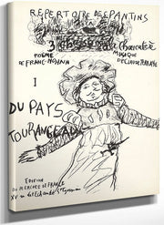 Cover For Du Pays Tourangeau (From The Land Of Touraine) From The Series Le Repertoire Des Pantins By Pierre Bonnard Fine Art Print