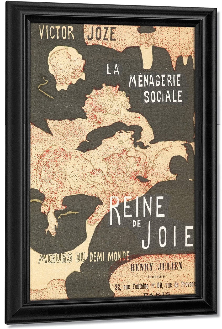Cover For The Book Reine De Joie (Queen Of Joy) By Pierre Bonnard Fine Art Print