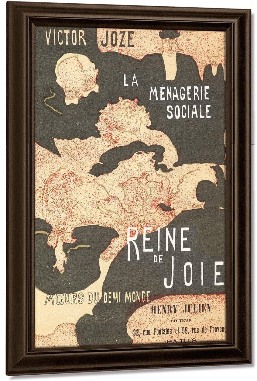 Cover For The Book Reine De Joie (Queen Of Joy) By Pierre Bonnard Fine Art Print