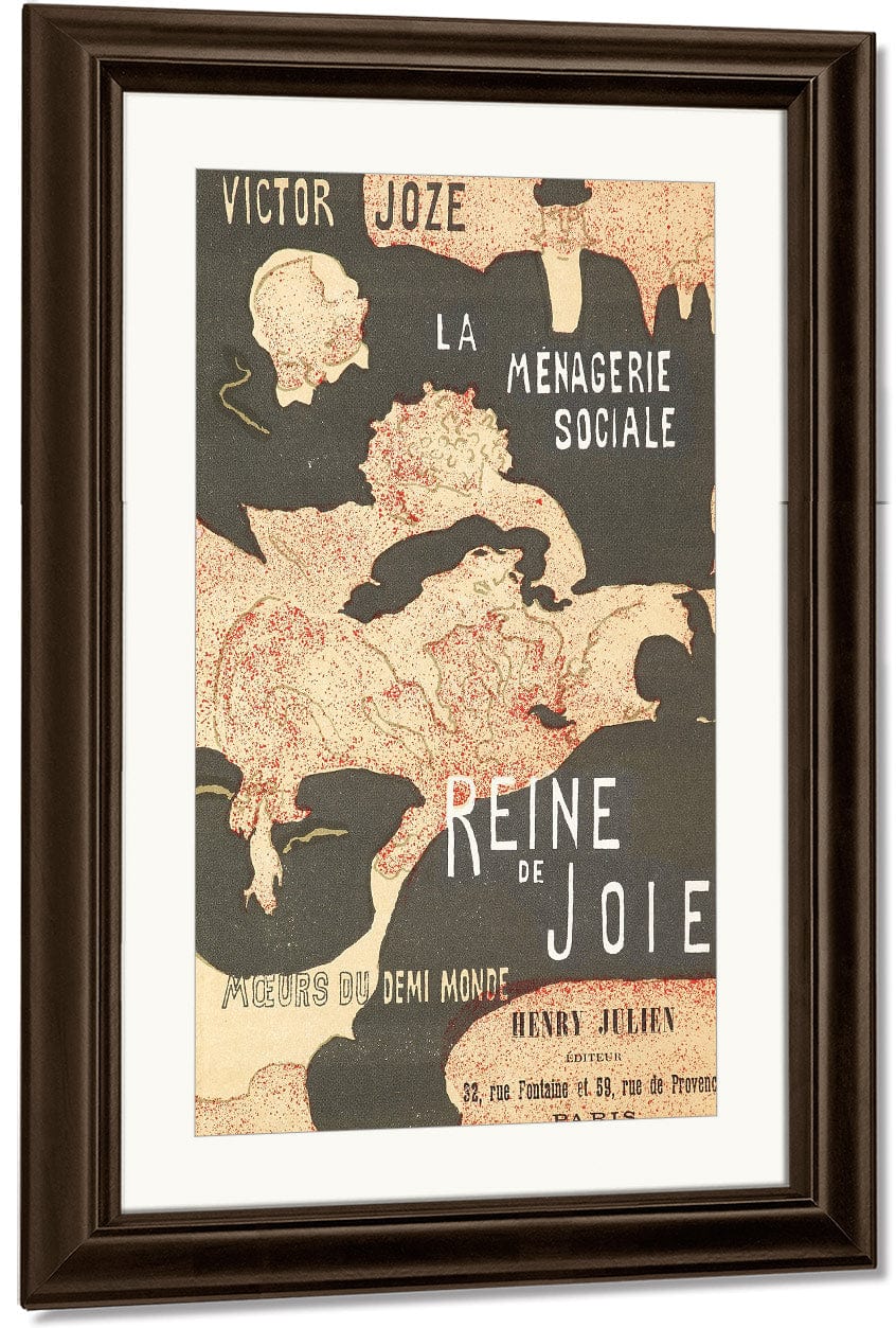 Cover For The Book Reine De Joie (Queen Of Joy) By Pierre Bonnard Fine Art Print