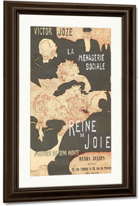 Cover For The Book Reine De Joie (Queen Of Joy) By Pierre Bonnard Fine Art Print
