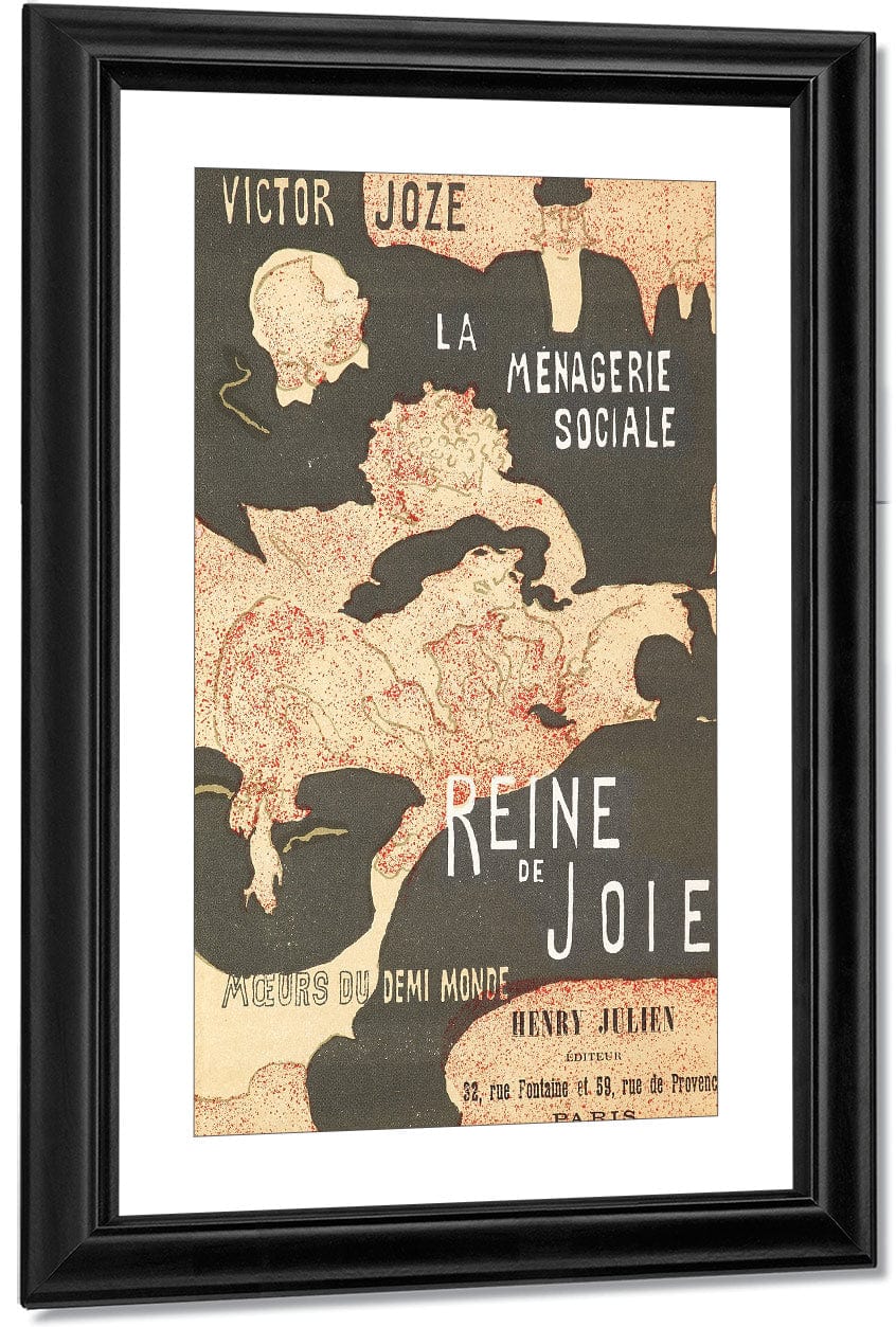 Cover For The Book Reine De Joie (Queen Of Joy) By Pierre Bonnard Fine Art Print