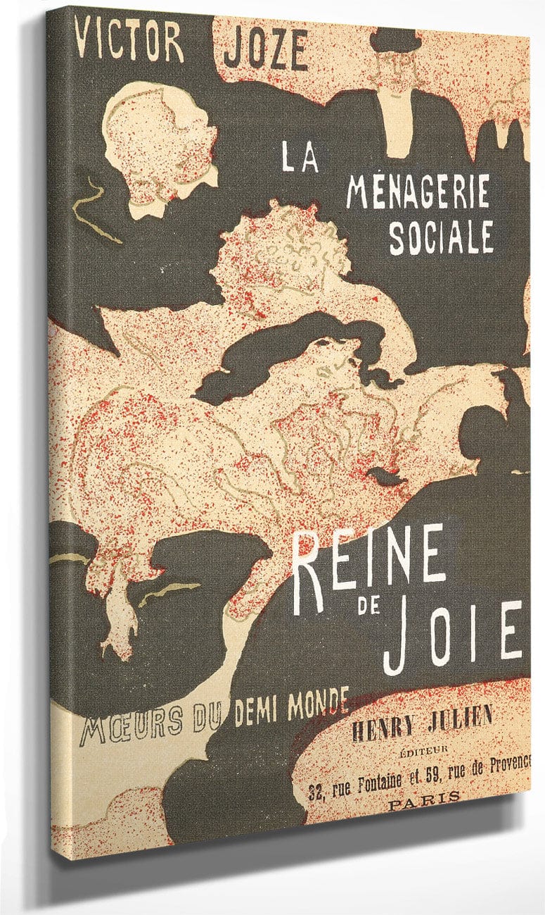 Cover For The Book Reine De Joie (Queen Of Joy) By Pierre Bonnard Fine Art Print