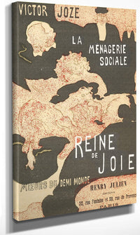 Cover For The Book Reine De Joie (Queen Of Joy) By Pierre Bonnard Fine Art Print