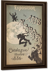 Cover Illustration For Exposition Des Arts Incoherents By Jules Cheret Fine Art Print