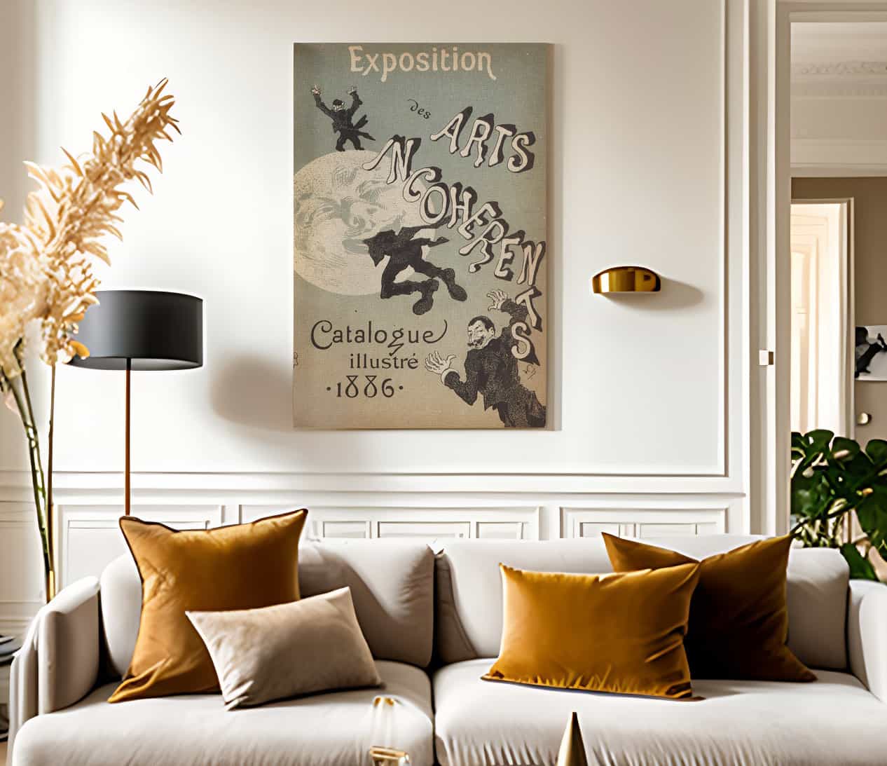 Cover Illustration For Exposition Des Arts Incoherents By Jules Cheret Fine Art Print