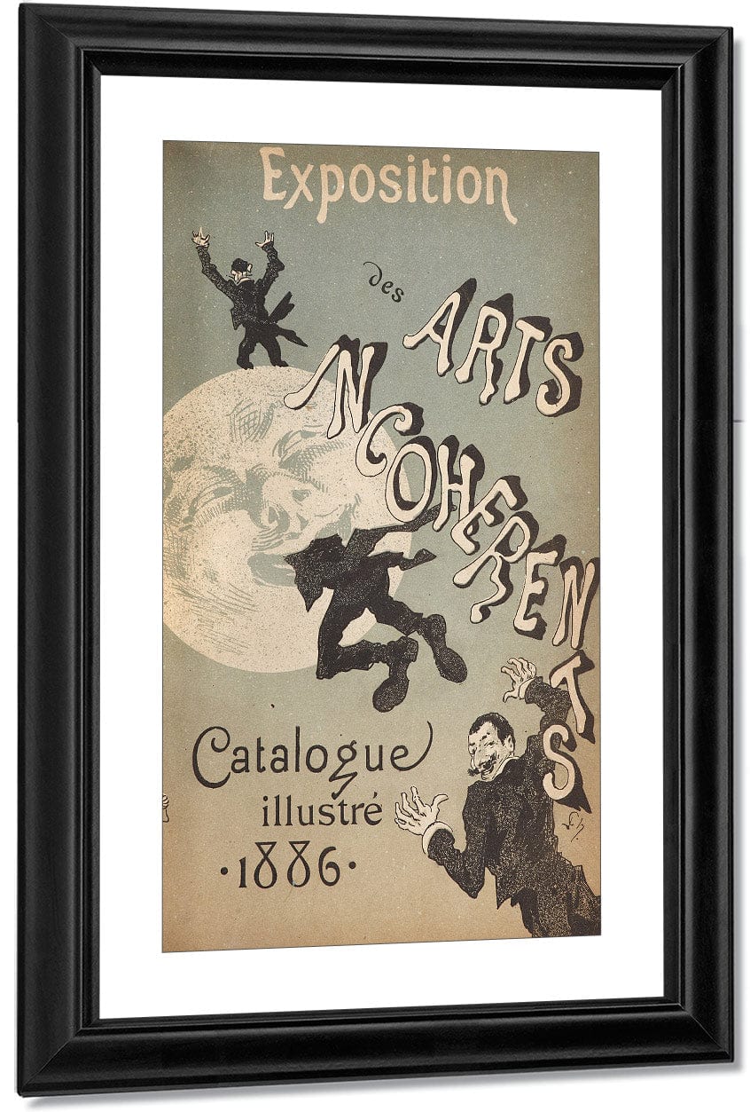 Cover Illustration For Exposition Des Arts Incoherents By Jules Cheret Fine Art Print