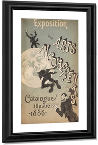 Cover Illustration For Exposition Des Arts Incoherents By Jules Cheret Fine Art Print