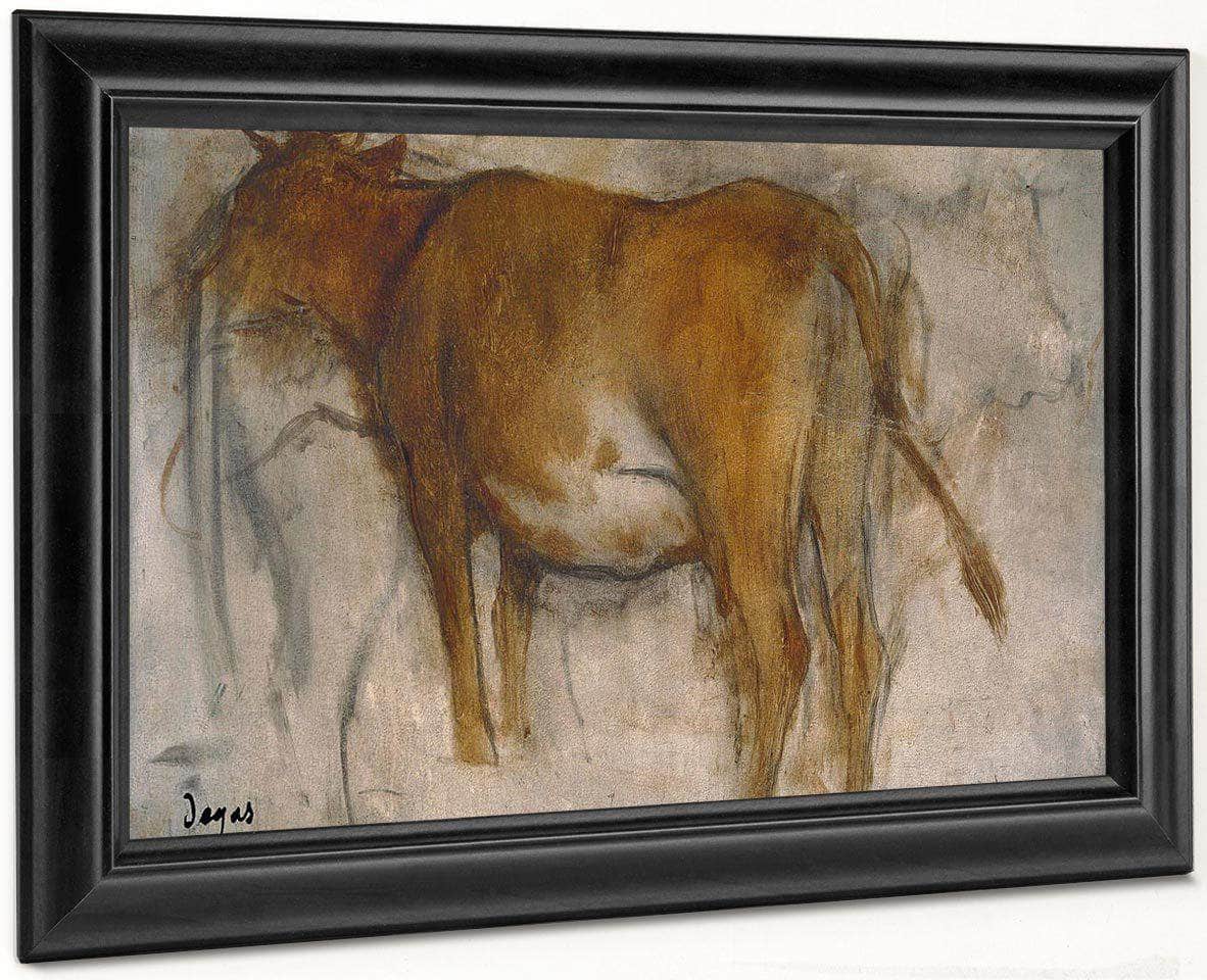 Cow By Edgar Degas Fine Art Print