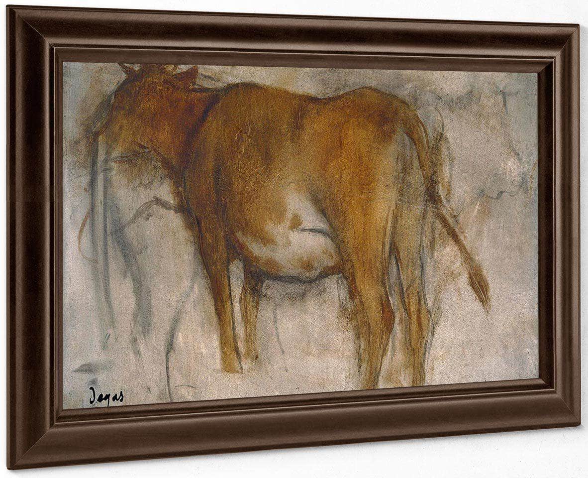 Cow By Edgar Degas Fine Art Print