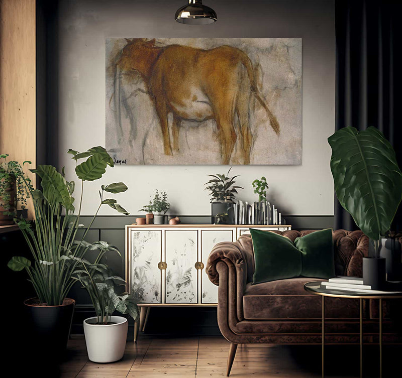 Cow By Edgar Degas Fine Art Print