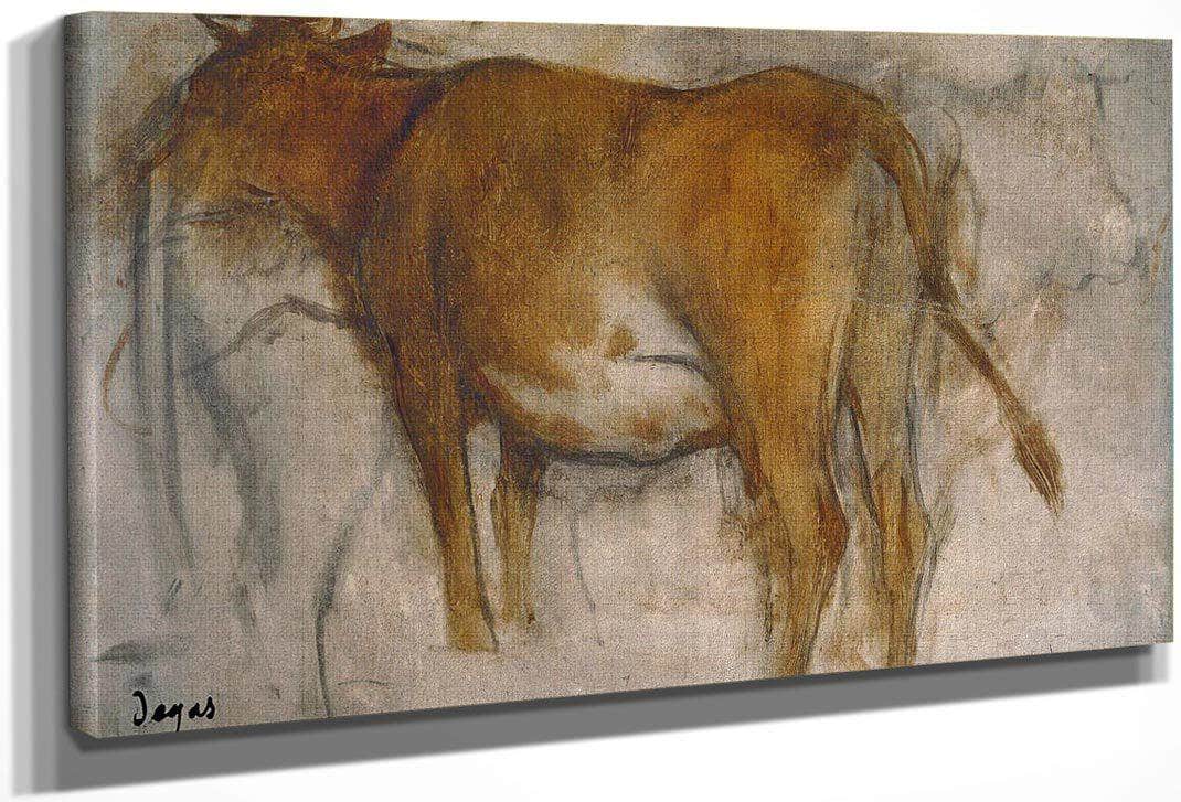 Cow By Edgar Degas Fine Art Print