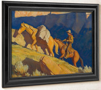 Cowboy And Packhorse By Maynard Dixon Fine Art Print