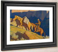 Cowboy And Packhorse By Maynard Dixon Fine Art Print