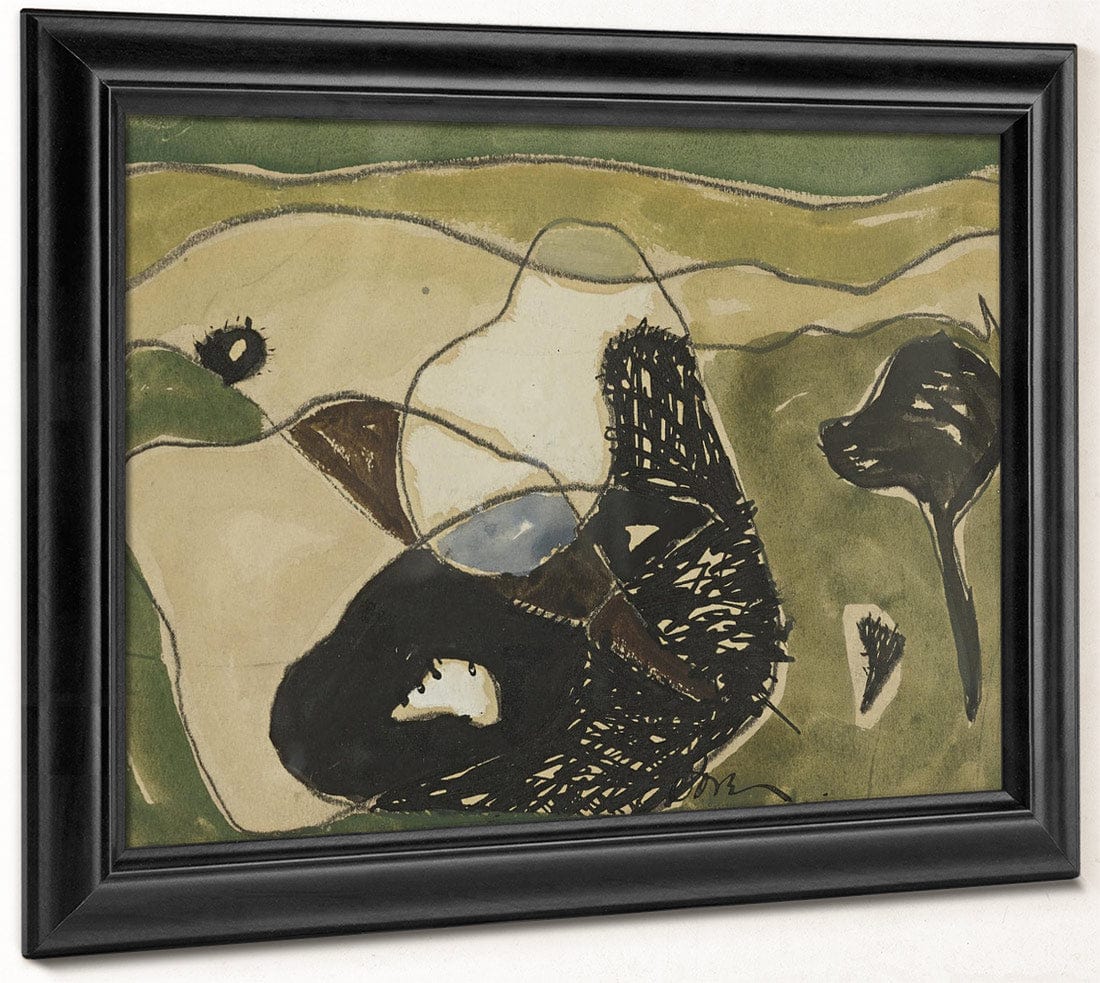 Cows In A Pasture By Arthur Dove Fine Art Print